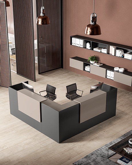 FUNNY - Collezione arredo ufficio modulare - About Office