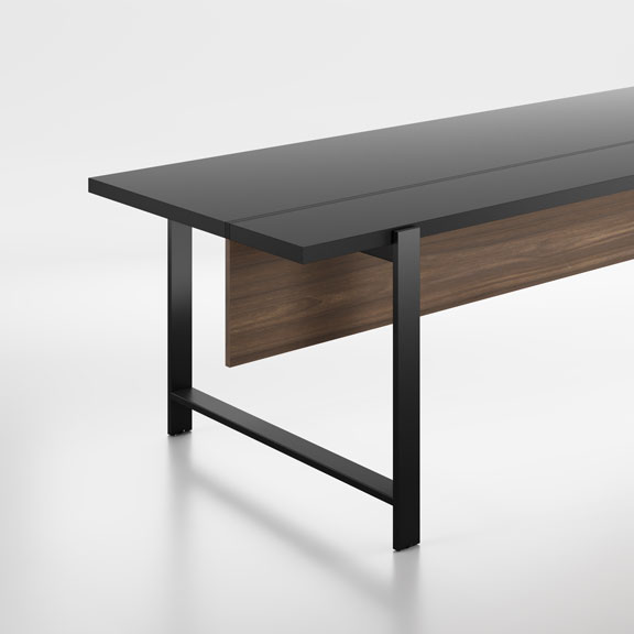 ABOUT-OFFICE_horo_direzionale_line_nero-noce-boheme_dettaglio HORO_Line - About Office