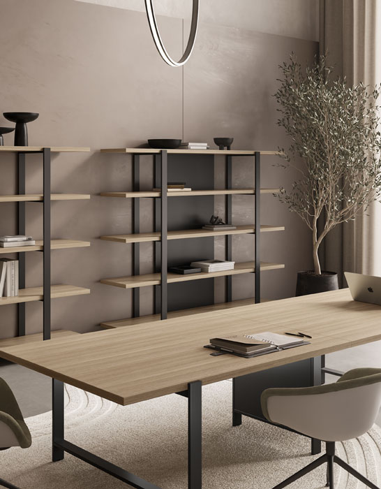 ABOUT-OFFICE_horo_archiviazione_loop_rovere-nero HORO_Loop - About Office