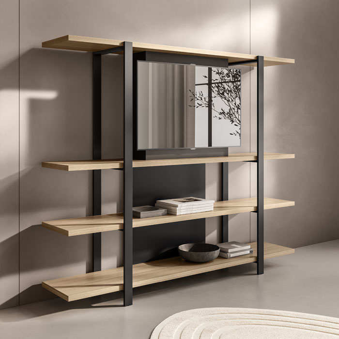 ABOUT-OFFICE_horo_archiviazione_loop_rovere-nero HORO - La collezione direzionale di carattere