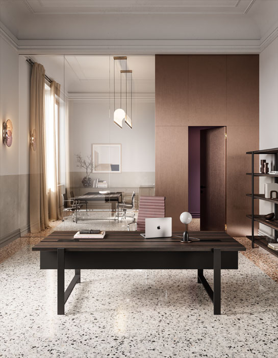 ABOUT-OFFICE_horo_direzionale_join_eucalipto-nero HORO - La collezione direzionale di carattere