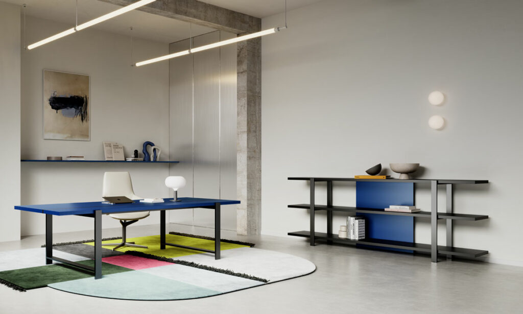 ABOUT-OFFICE_horo_direzionale_line_blu-vivo-nero HORO - La collezione direzionale di carattere