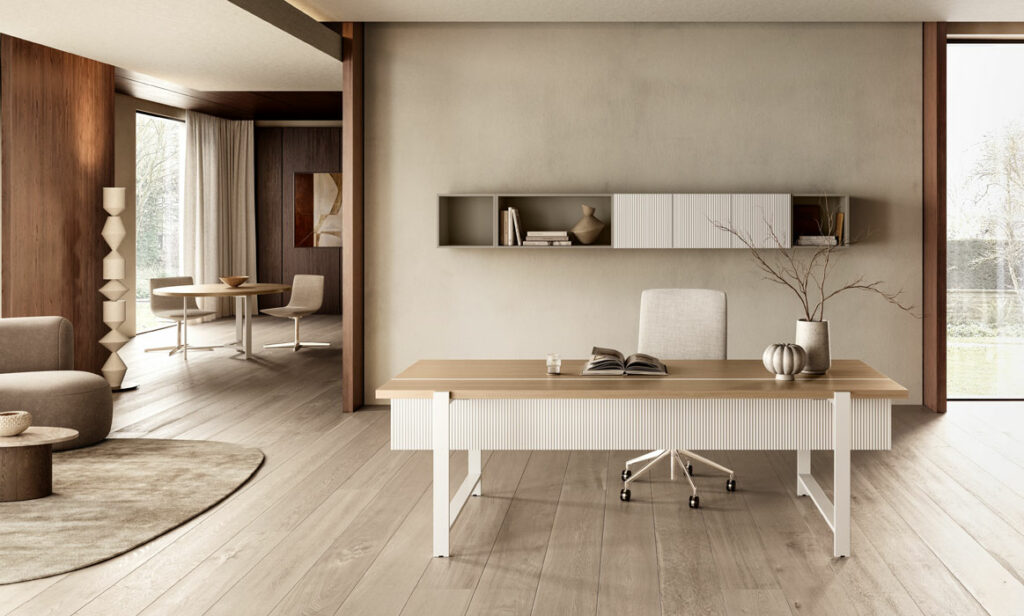 ABOUT-OFFICE_horo_direzionale_line_rovere-bianco-dance HORO - La collezione direzionale di carattere
