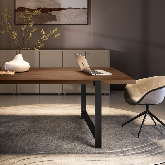 ABOUT-OFFICE_horo_riunione_pure_noce-boheme-nero_dettaglio HORO_PURE-riunione - About Office